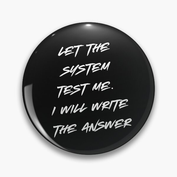 Item preview, Let the System Test Me – I’ll Write the Answer designed and sold by ipot.