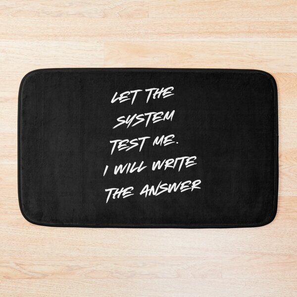 Item preview, Let the System Test Me – I’ll Write the Answer designed and sold by ipot.