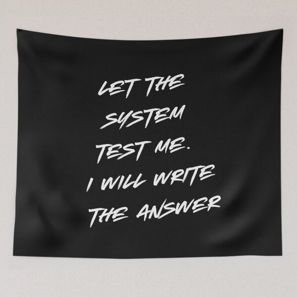 Item preview, Let the System Test Me – I’ll Write the Answer designed and sold by ipot.
