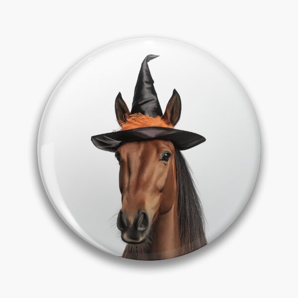 Item preview, Horse Wearing Halloween Witch Hat designed and sold by LazyOwlStore.