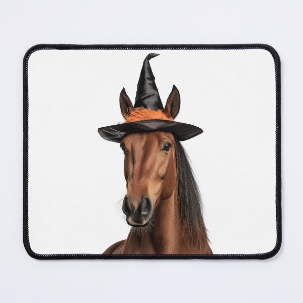 Item preview, Horse Wearing Halloween Witch Hat designed and sold by LazyOwlStore.