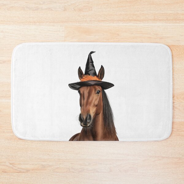 Item preview, Horse Wearing Halloween Witch Hat designed and sold by LazyOwlStore.