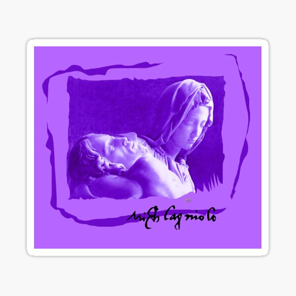 Item preview, Michelangelo Buonarroti, Pieta (Design by ACCI) with his signature designed and sold by VanyssaGraphics.
