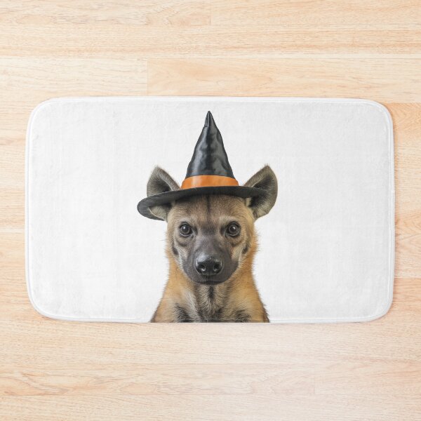 Item preview, Hyena Wearing Halloween Witch Hat designed and sold by LazyOwlStore.