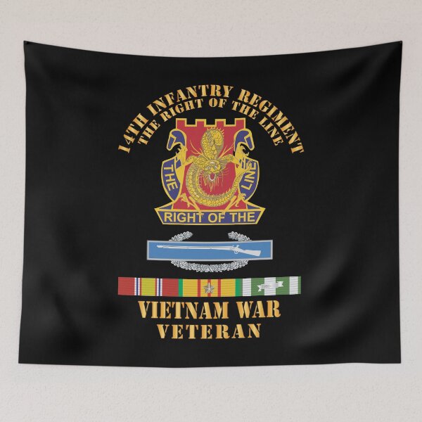Item preview, Army - DUI - 14th Infantry Regiment The right of the line w CIB -  VN SVC X 300 designed and sold by Military Insignia Products.