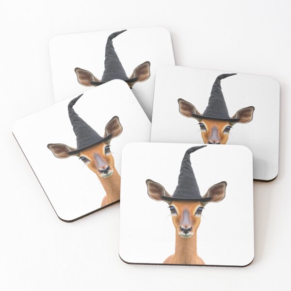 Item preview, Impala Wearing Halloween Witch Hat designed and sold by LazyOwlStore.