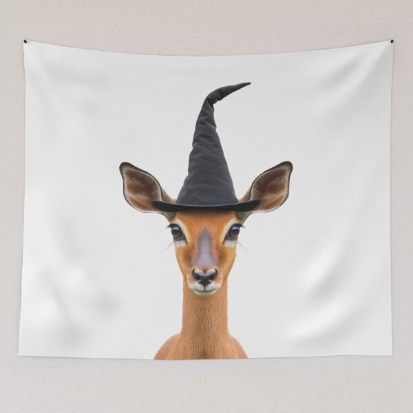 Item preview, Impala Wearing Halloween Witch Hat designed and sold by LazyOwlStore.