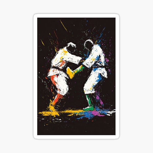 Item preview, Full-Contact Kick Battle in Splashed Paint Detail designed and sold by Piotrek0001.