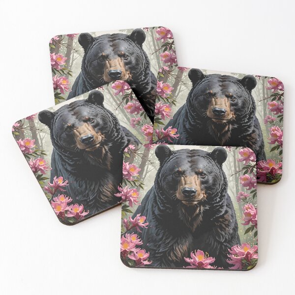 Item preview, West Virginian Bear and Rhododendrons designed and sold by taiche.