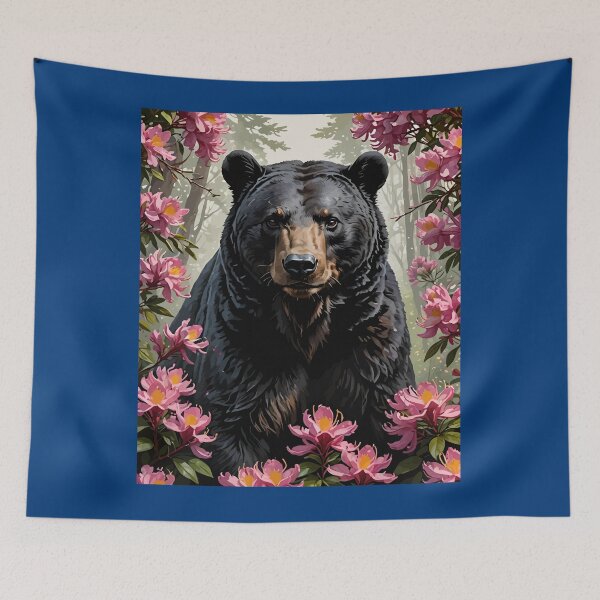 Item preview, West Virginian Bear and Rhododendrons designed and sold by taiche.