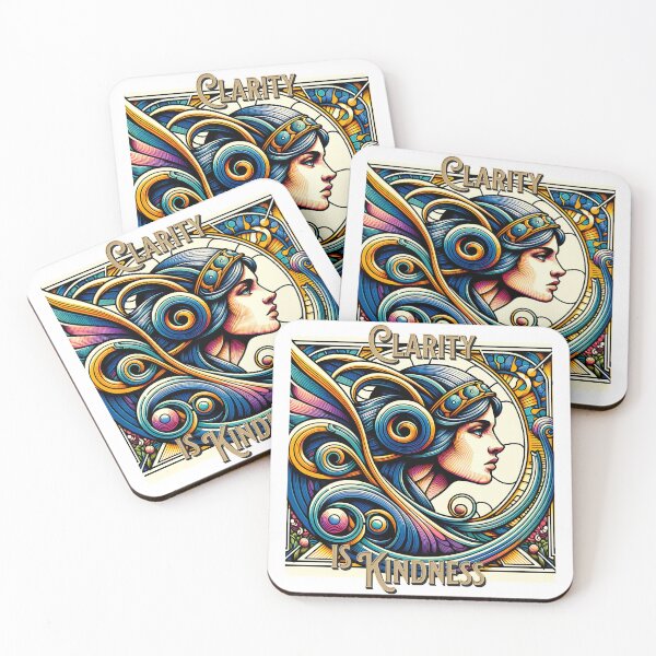 Item preview, Clarity is Kindness – Elegant Virgo Zodiac Art Nouveau Design designed and sold by NSB-Design.