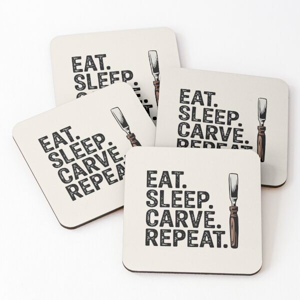 Item preview, Eat. Sleep. Carve. Repeat. designed and sold by Jollys-ArtShop.