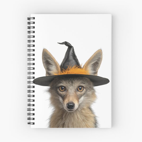 Item preview, Jackal Wearing Halloween Witch Hat designed and sold by LazyOwlStore.