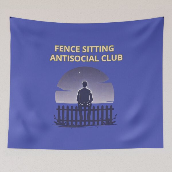 Aperçu de l'œuvre Club antisocial de Fence Sitting créée et vendue par TrendsLook.
