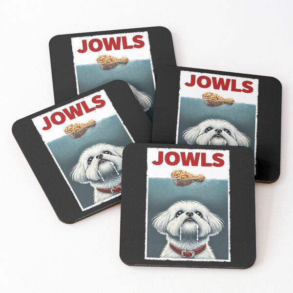 Item preview, Funny Maltese and Fried Chicken Parody Jowls Dog Lover designed and sold by Kimberley King Art  King Art.