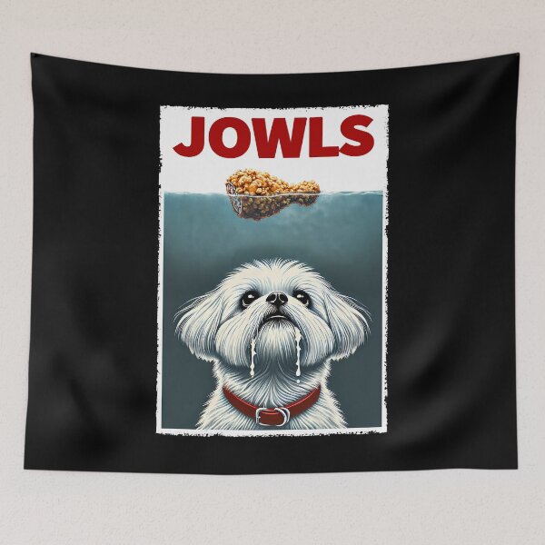 Item preview, Funny Maltese and Fried Chicken Parody Jowls Dog Lover designed and sold by Kimberley King Art  King Art.