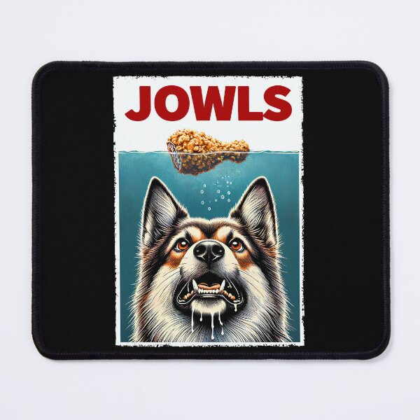 Item preview, Funny Norwegian Elkhound and Fried Chicken Parody Jowls Dog Lover designed and sold by Kimberley King Art  King Art.
