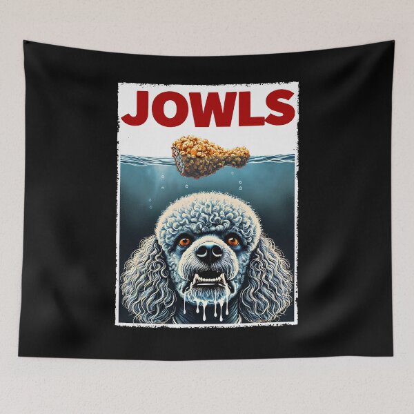 Item preview, Funny Poodle and Fried Chicken Parody Jowls Dog Lover designed and sold by Kimberley King Art  King Art.