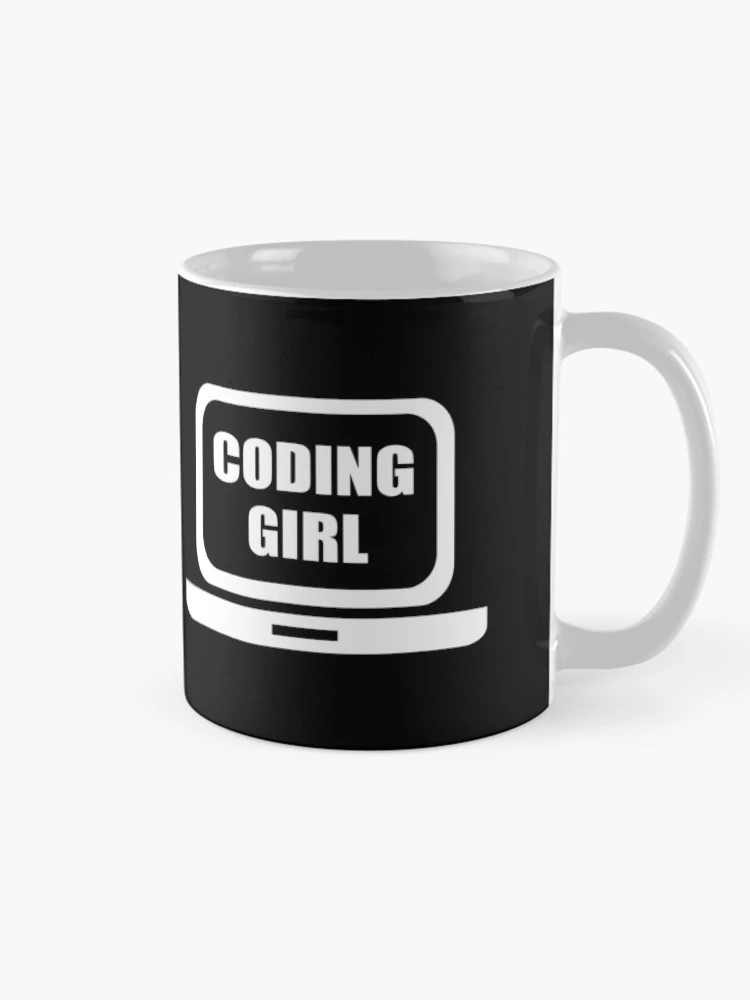 Thumbnail 3 of 6, Coffee Mug, Coding Girl designed and sold by KeepOnCoding.