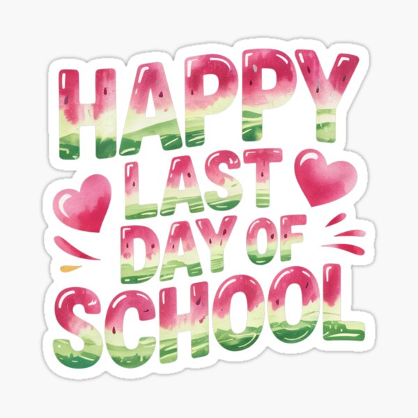Item preview, Happy Last Day of School Watermelon Typography designed and sold by lorvenson.