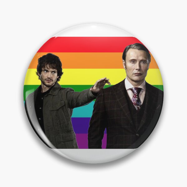 Item preview, Hannibal and will graham gay pride flag designed and sold by chromaticanico.