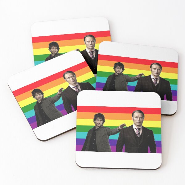 Item preview, Hannibal and will graham gay pride flag designed and sold by chromaticanico.