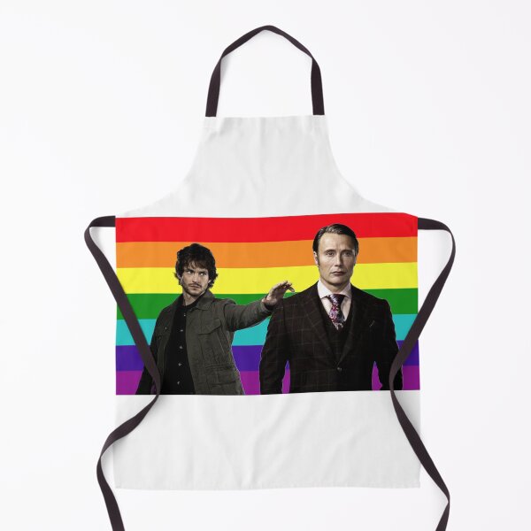 Item preview, Hannibal and will graham gay pride flag designed and sold by chromaticanico.