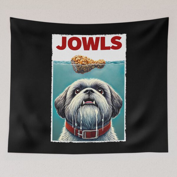 Item preview, Funny Shih Tzu and Fried Chicken Parody Jowls Dog Lover designed and sold by Kimberley King Art  King Art.