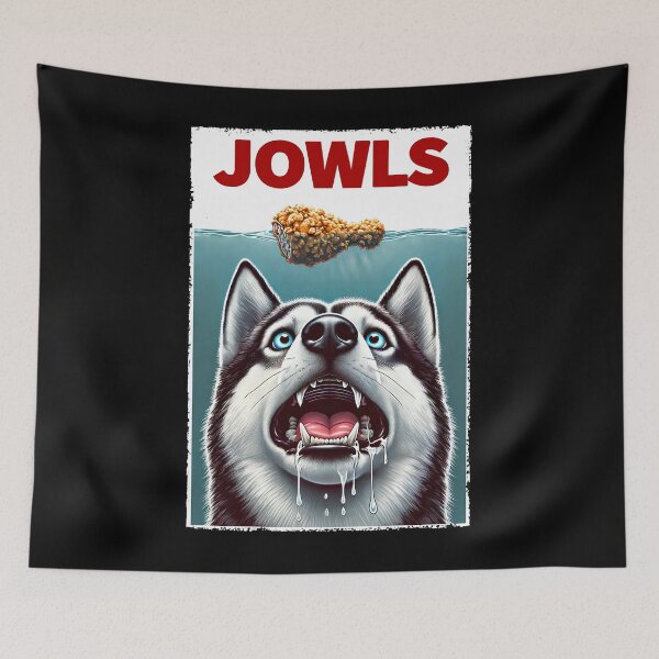 Item preview, Funny Siberian Husky and Fried Chicken Parody Jowls Dog Lover designed and sold by Kimberley King Art  King Art.
