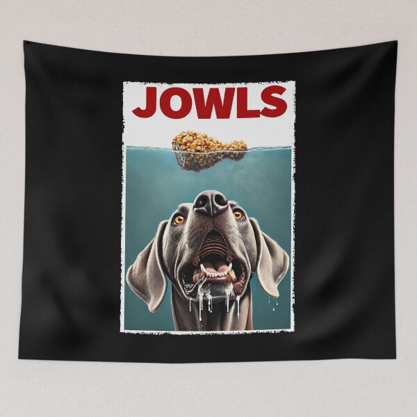Item preview, Funny Weimaraner and Fried Chicken Parody Jowls Dog Lover designed and sold by Kimberley King Art  King Art.