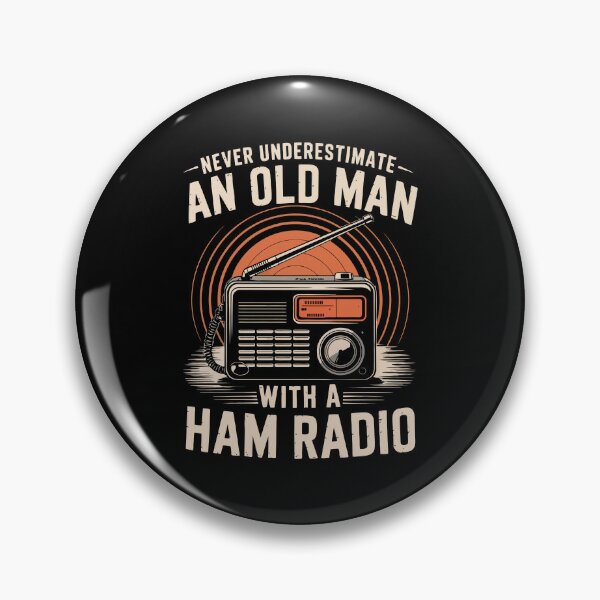 Item preview, Never Underestimate An Old Man With A Ham Radio designed and sold by mybegoniatee.