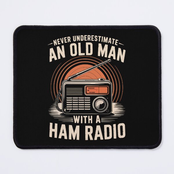 Item preview, Never Underestimate An Old Man With A Ham Radio designed and sold by mybegoniatee.