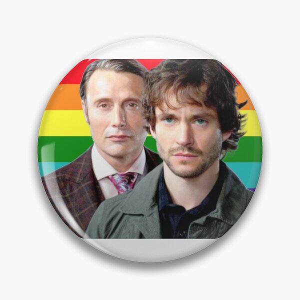 Item preview, Hannibal and will graham gay pride flag designed and sold by chromaticanico.