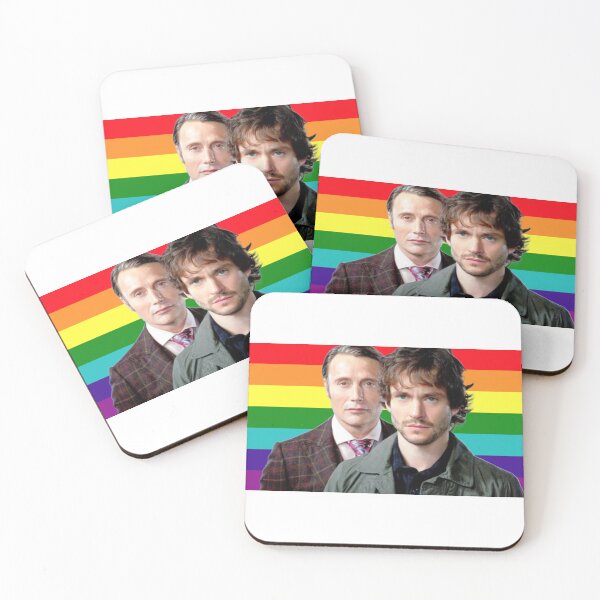 Item preview, Hannibal and will graham gay pride flag designed and sold by chromaticanico.