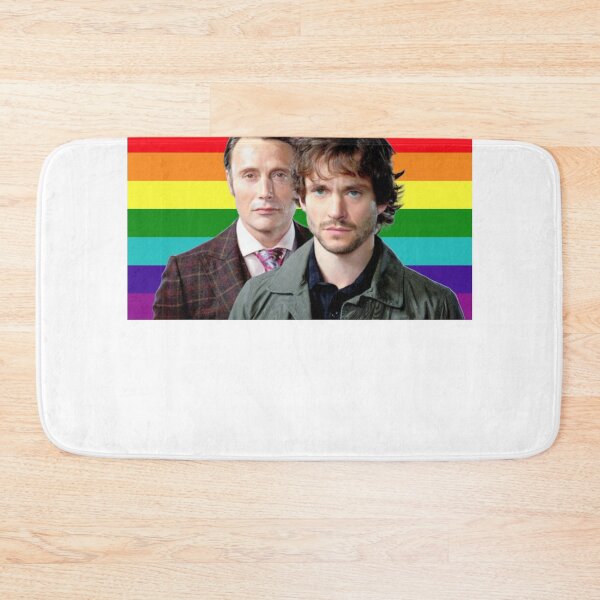 Item preview, Hannibal and will graham gay pride flag designed and sold by chromaticanico.