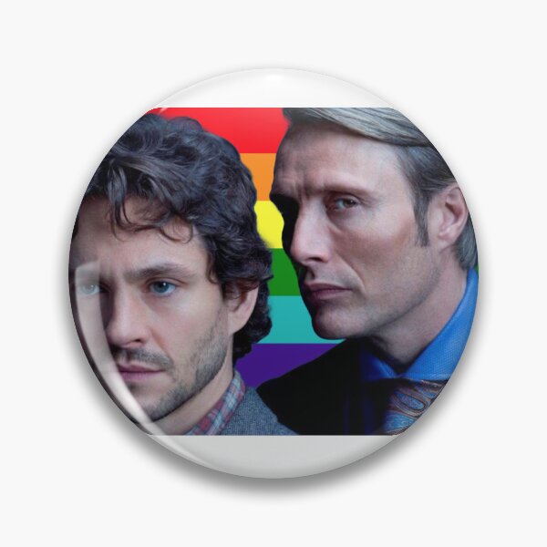 Item preview, Hannibal lecter and will graham gay pride flag designed and sold by chromaticanico.