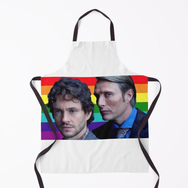 Item preview, Hannibal lecter and will graham gay pride flag designed and sold by chromaticanico.