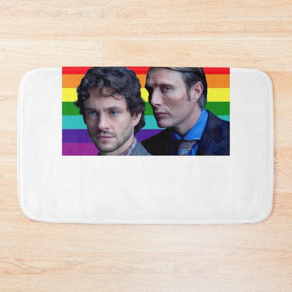 Item preview, Hannibal lecter and will graham gay pride flag designed and sold by chromaticanico.