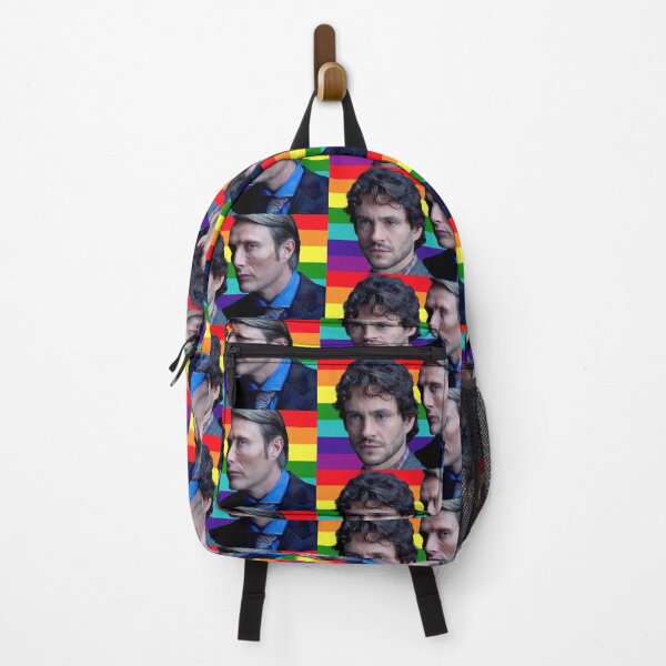 Item preview, Hannibal lecter and will graham gay pride flag designed and sold by chromaticanico.