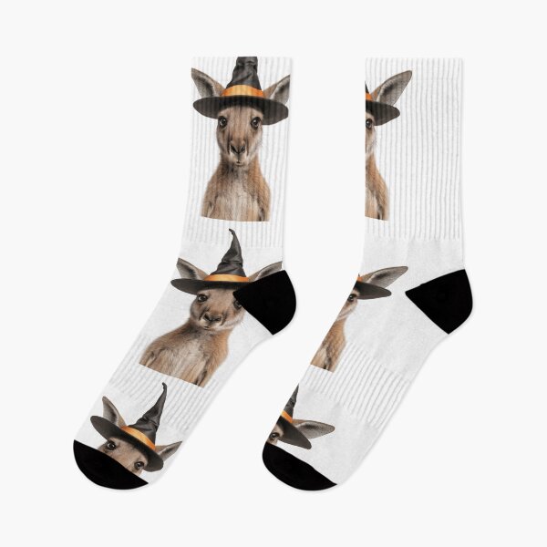 Item preview, Kangaroo Wearing Halloween Witch Hat designed and sold by LazyOwlStore.