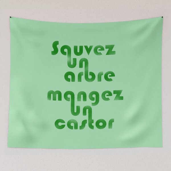 Item preview, Save a tree eat a beaver - green designed and sold by BeJahMan.