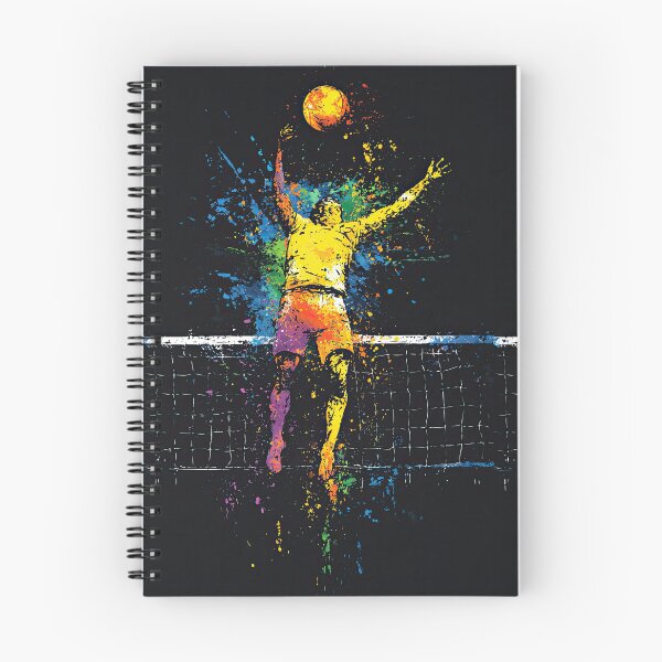 Item preview, Acrobatic Attack Over Net in Color Splash Explosion designed and sold by Piotrek0001.