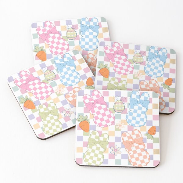 Item preview, Colorful Checkered Bunnies with Bows designed and sold by StyleTee11.