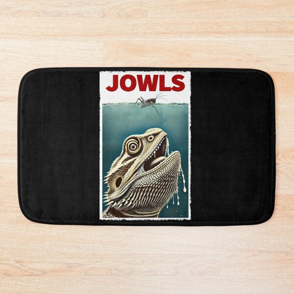 Item preview, Funny Bearded Dragon and Cricket Parody Jowls Bearded Dragon Lover designed and sold by Kimberley King Art  King Art.