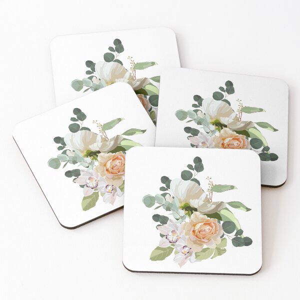 Item preview, Flower frame with roses, peony, orchids in watercolor style. designed and sold by MatyKotiv.