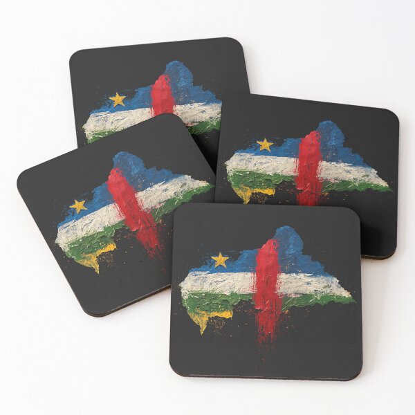 Item preview, Painted Central African flag designed and sold by ilakz.