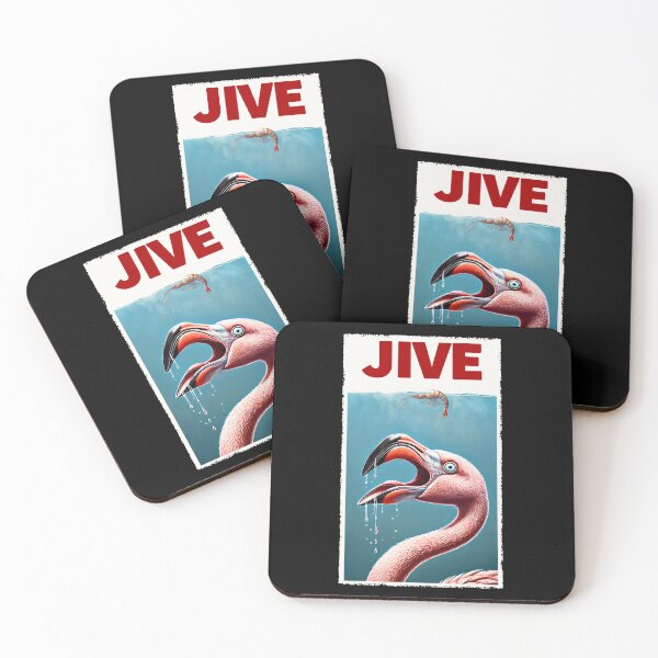 Item preview, Funny Flamingo and Shrimp Parody Jive Flamingo Lover designed and sold by Kimberley King Art  King Art.