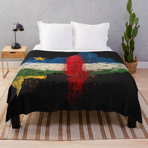 Item preview, Painted Central African flag designed and sold by ilakz.