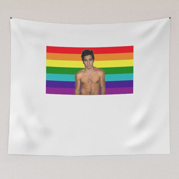 Item preview, Jake gyllenhaal shirtless pride flag  designed and sold by chromaticanico.