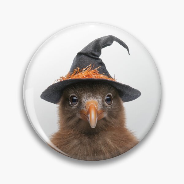Item preview, Kiwi Bird Wearing Halloween Witch Hat designed and sold by LazyOwlStore.